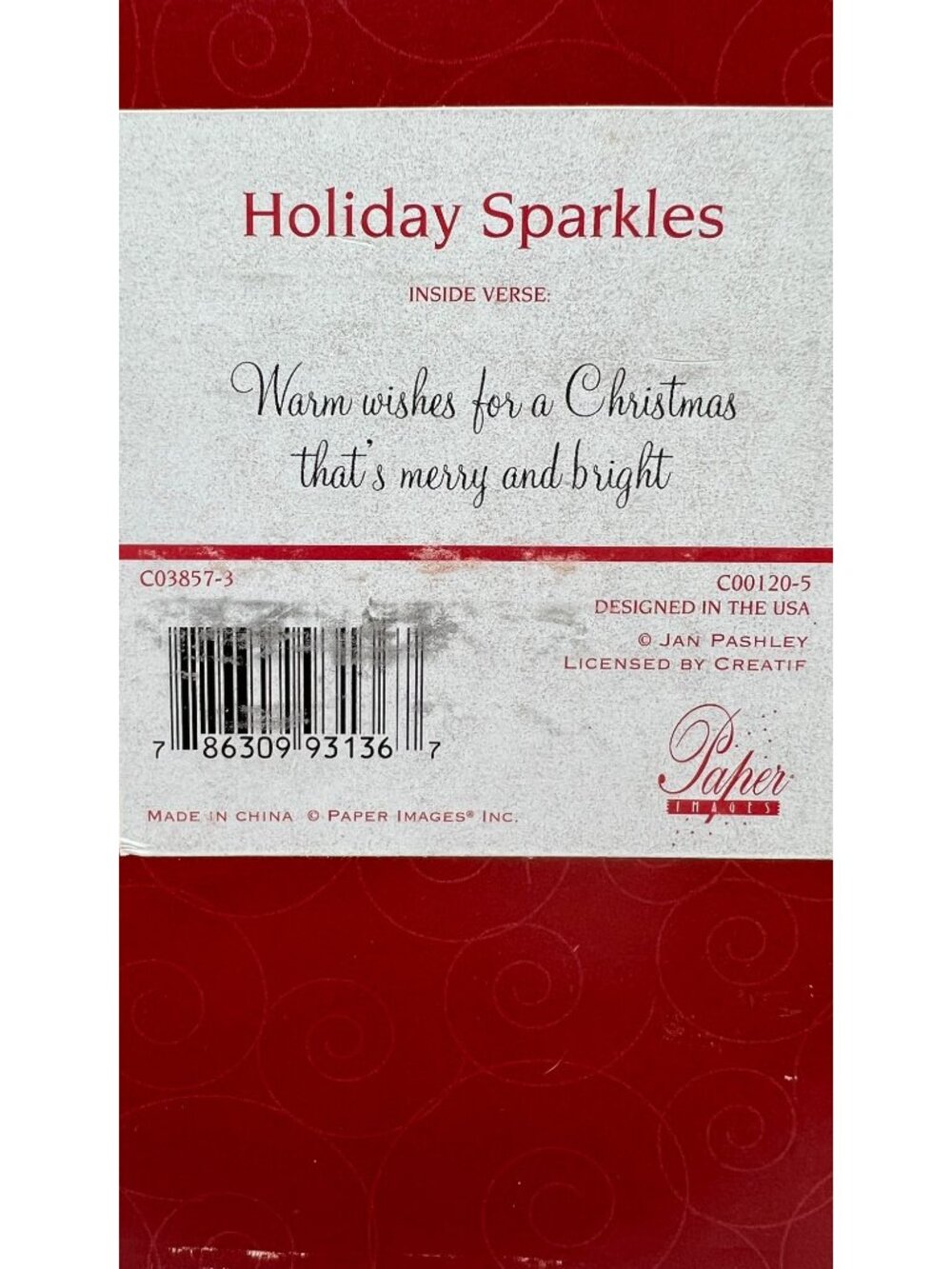 Holiday Sparkles Christmas Cards With Envelopes By Paper Images 20 Count Glitter - Picture 3 of 5